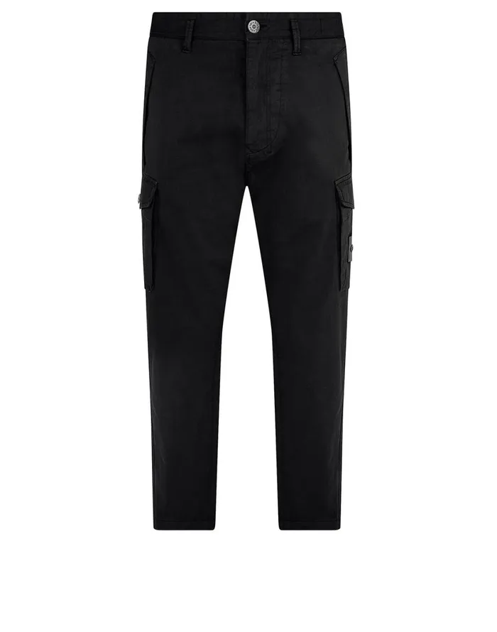 326F4 Cargo Pants In BlackTrousers Black Mens Stone Island Trousers