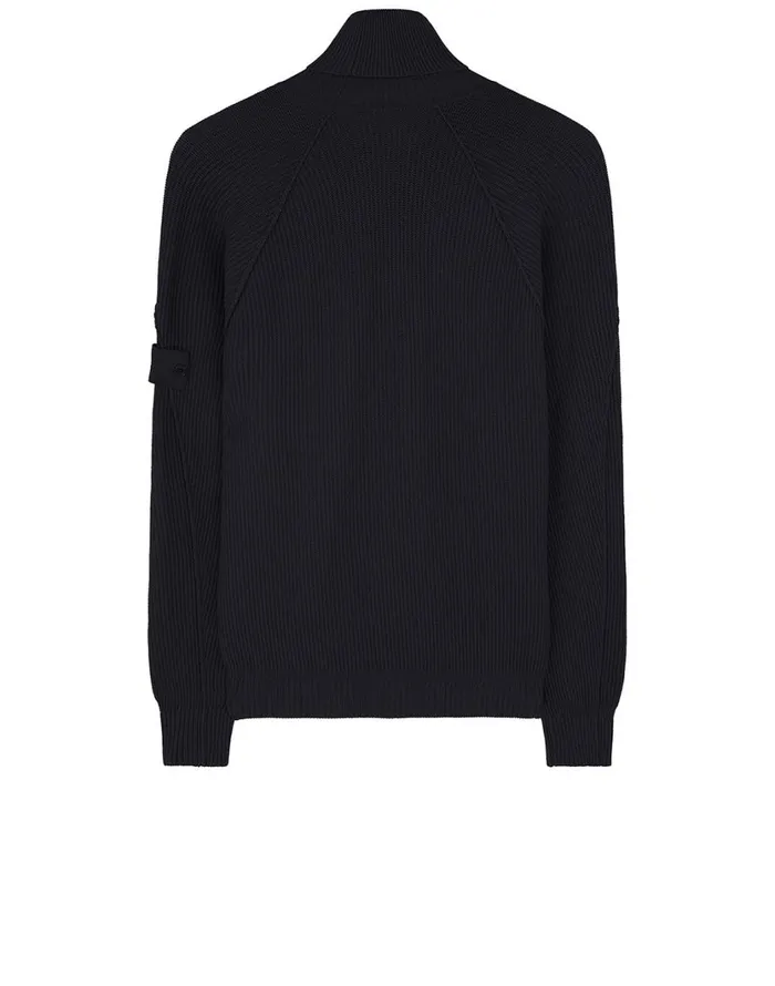 582Fa Turtleneck Jumper In BlackKnitwear Black Mens Stone Island Knitwear