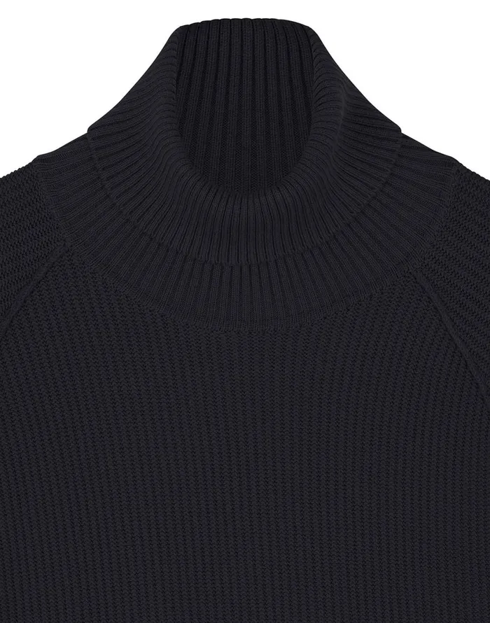 582Fa Turtleneck Jumper In BlackKnitwear Black Mens Stone Island Knitwear