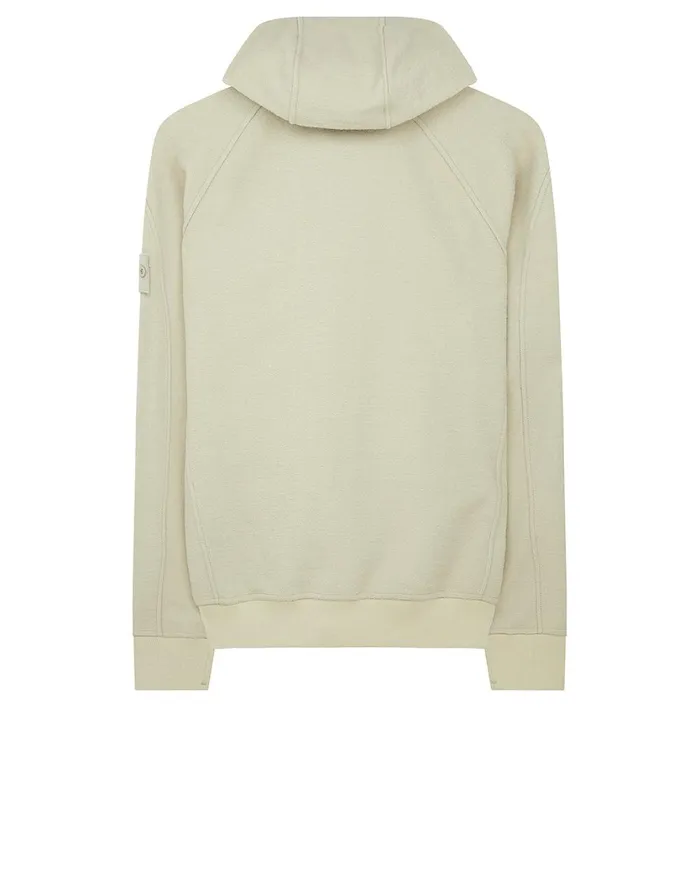 651F5 Hooded Full Zip Sweatshirt In BeigeSweatshirts Beige Mens Stone Island Sweatshirts