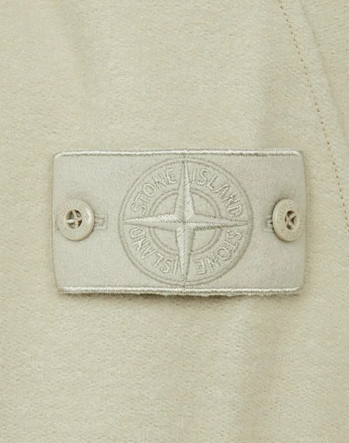 651F5 Hooded Full Zip Sweatshirt In BeigeSweatshirts Beige Mens Stone Island Sweatshirts