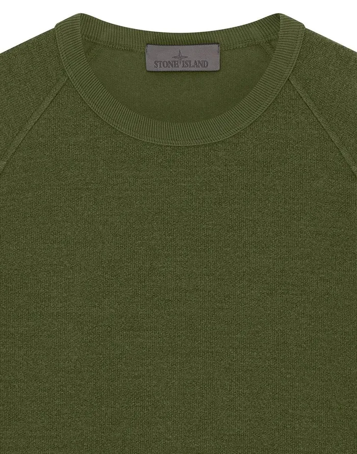 654F5 Crewneck Sweatshirt In KhakiSweatshirts Khaki Mens Stone Island Sweatshirts
