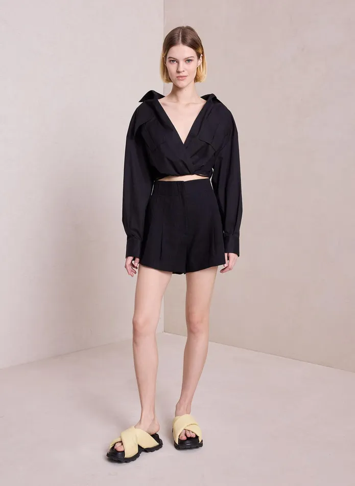 ALC Bottoms Bennett Linen Short Black 8211 Women