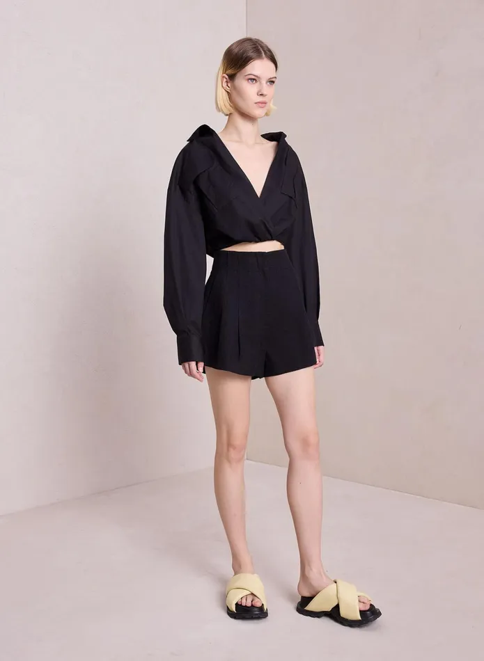ALC Bottoms Bennett Linen Short Black 8211 Women