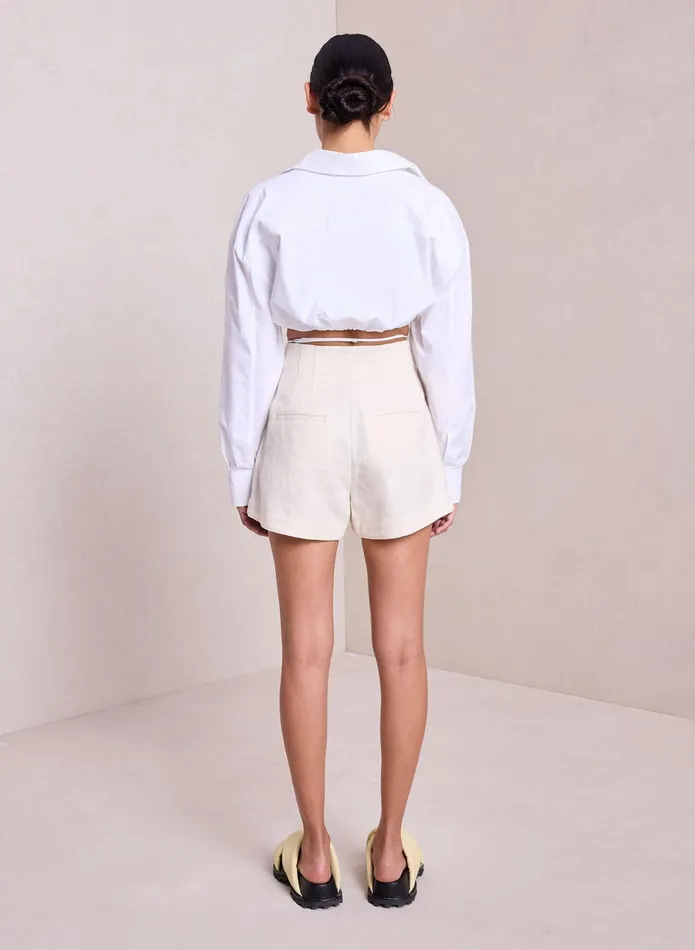 ALC Bottoms Bennett Linen Short Ecru 8211 Women