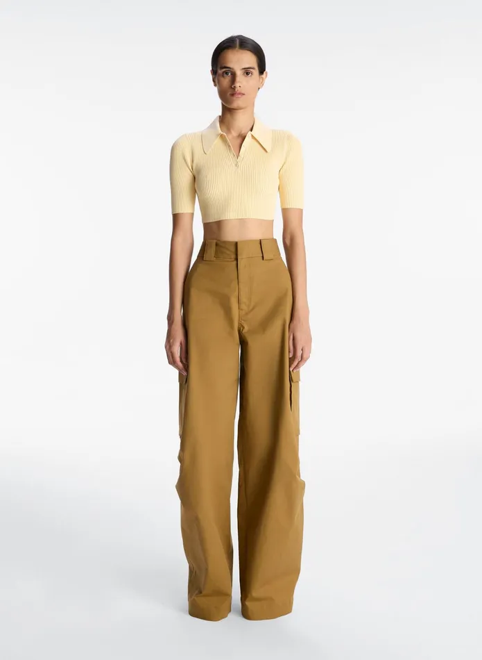 ALC Bottoms Brie Cotton Cargo Pant Dark Butterscotch 8211 Women