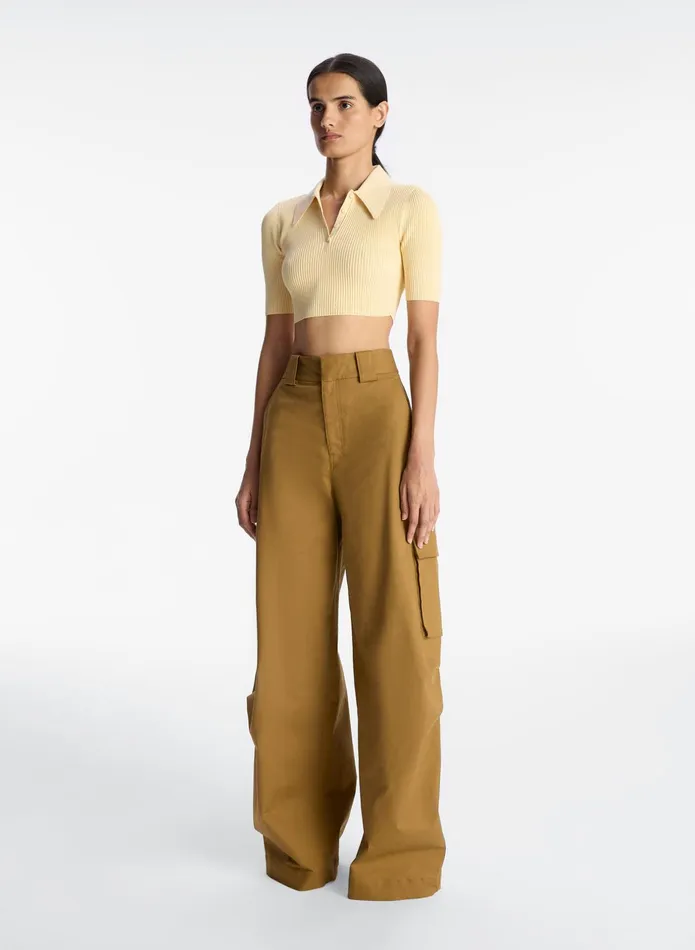 ALC Bottoms Brie Cotton Cargo Pant Dark Butterscotch 8211 Women