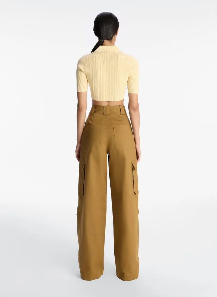ALC Bottoms Brie Cotton Cargo Pant Dark Butterscotch 8211 Women