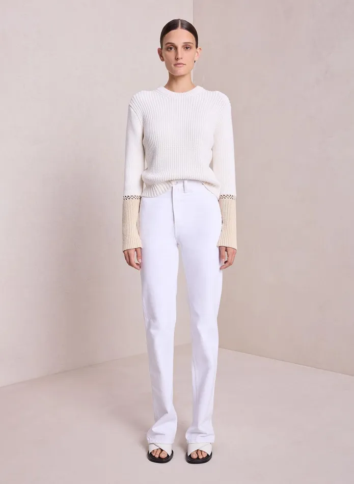 ALC Bottoms Charlie High Waisted Jean White 8211 Women