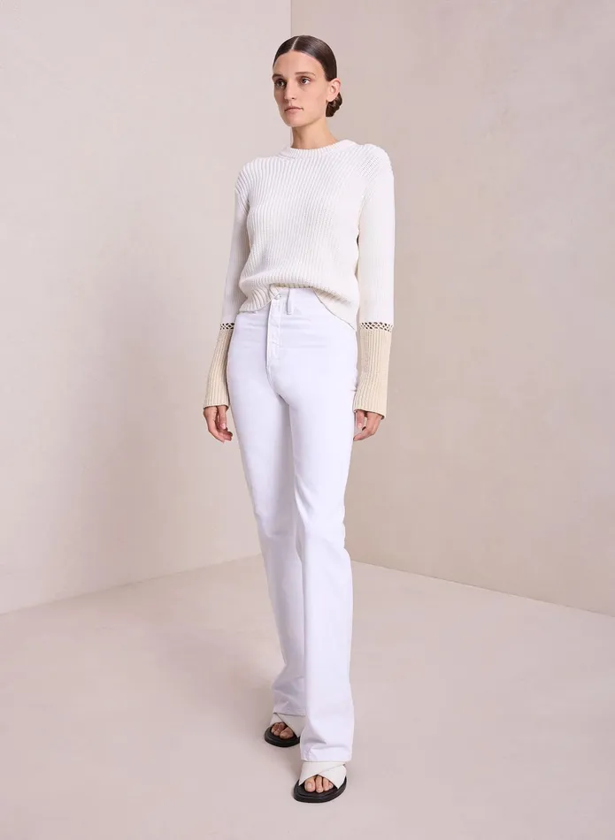 ALC Bottoms Charlie High Waisted Jean White 8211 Women