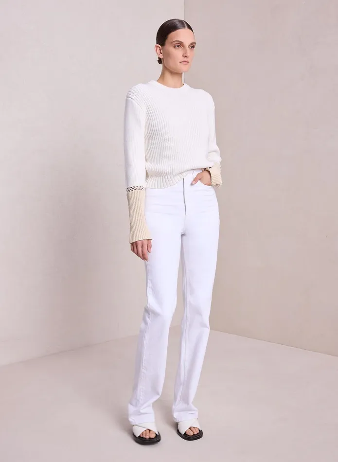 ALC Bottoms Charlie High Waisted Jean White 8211 Women