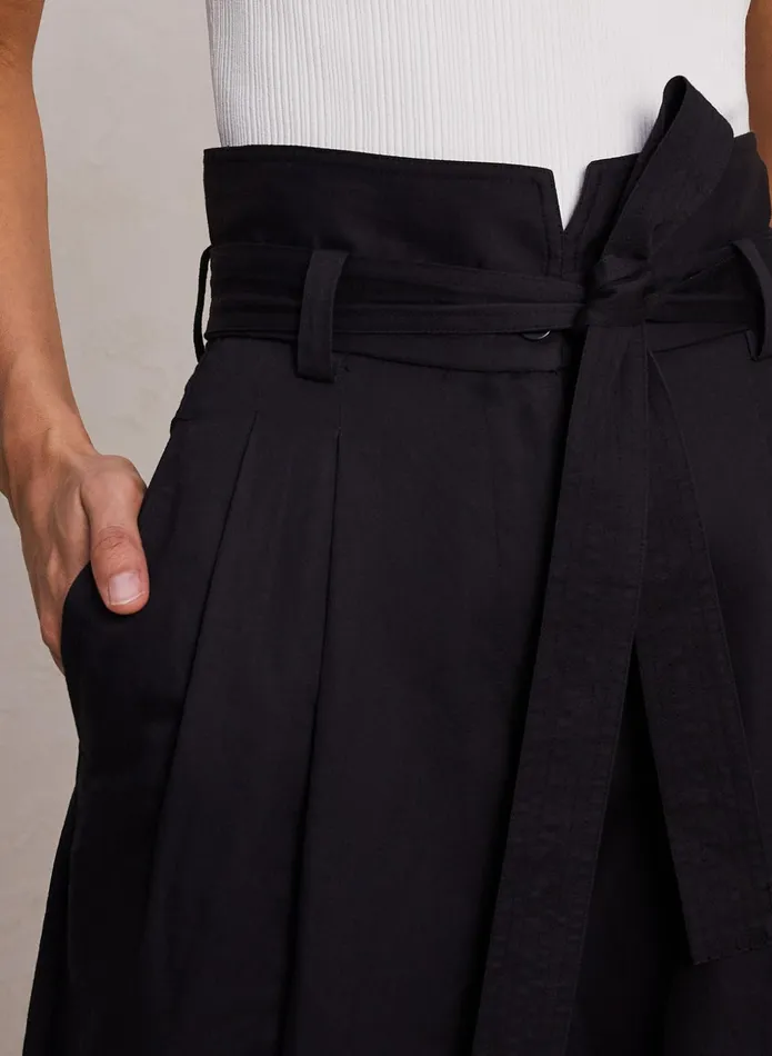 ALC Bottoms Emily Cotton Linen Pant Black 8211 Women