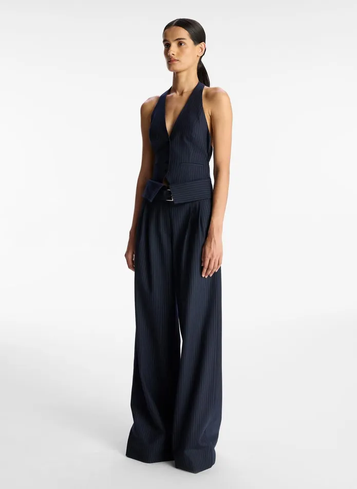 ALC Bottoms Emma Pinstripe Pant Navy 8211 Women