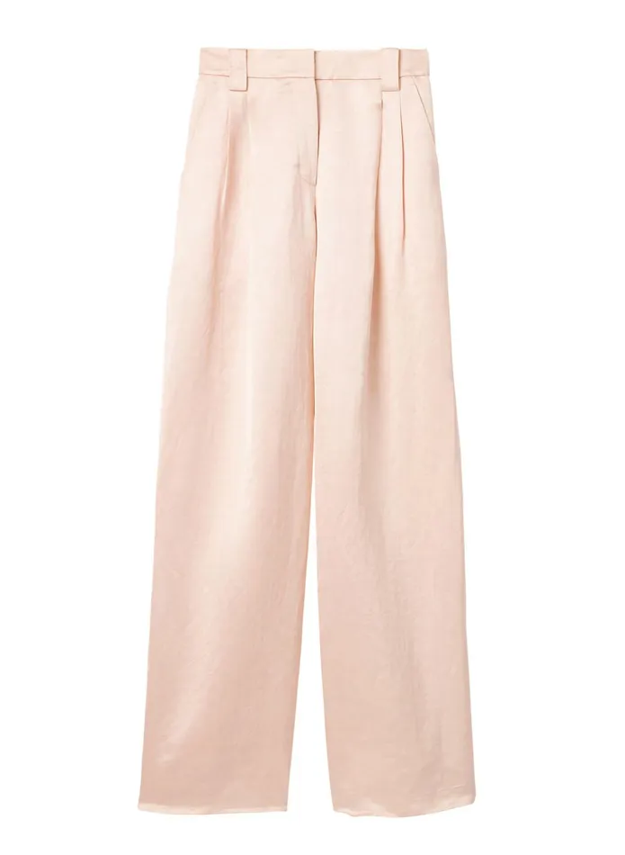 ALC Bottoms Mateo Linen Shine Pant Light Buff 8211 Women