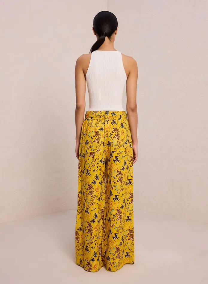 ALC Bottoms Naomi Linen Wide Leg Pant Sole Multi 8211 Women