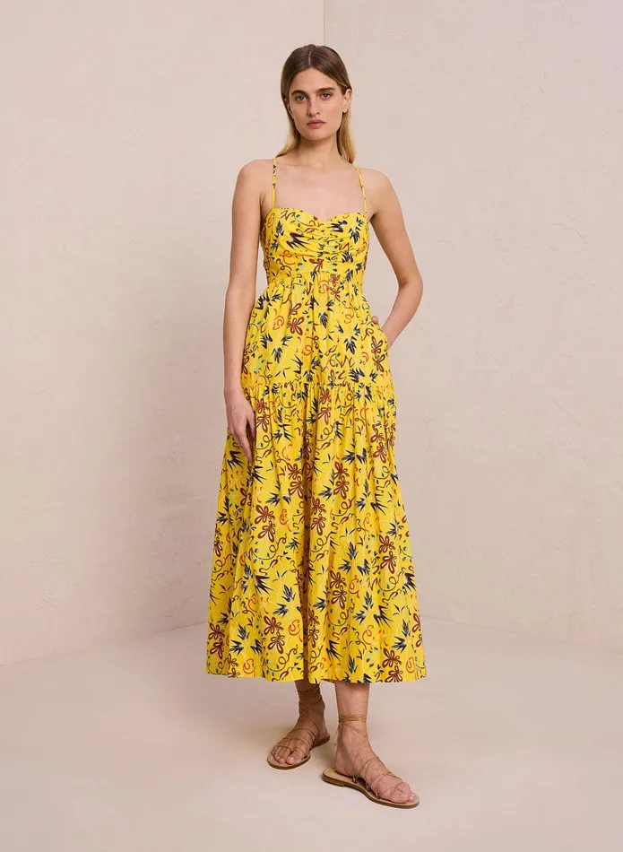 ALC Dresses Arit Cotton Midi Dress Sole Multi 8211 Women