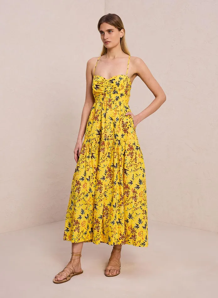 ALC Dresses Arit Cotton Midi Dress Sole Multi 8211 Women