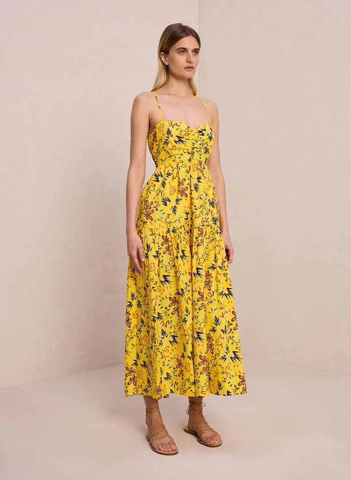 ALC Dresses Arit Cotton Midi Dress Sole Multi 8211 Women
