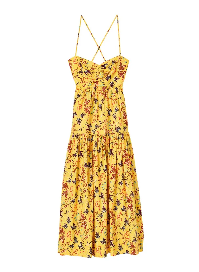 ALC Dresses Arit Cotton Midi Dress Sole Multi 8211 Women