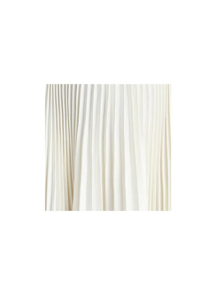 ALC Dresses Athena Satin Pleated Dress Whisper White 8211 Women