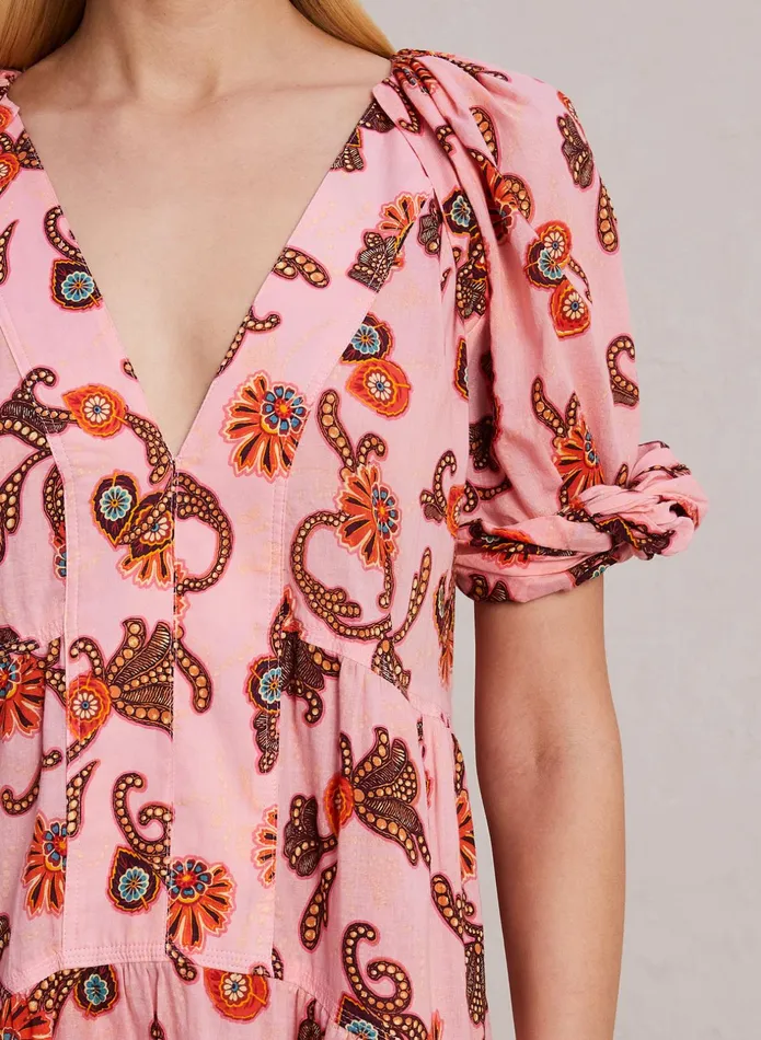 ALC Dresses Carmela Cotton Midi Dress Rosa Multi 8211 Women