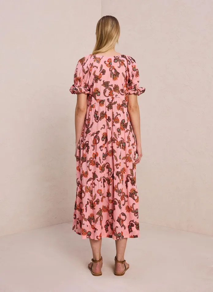 ALC Dresses Carmela Cotton Midi Dress Rosa Multi 8211 Women