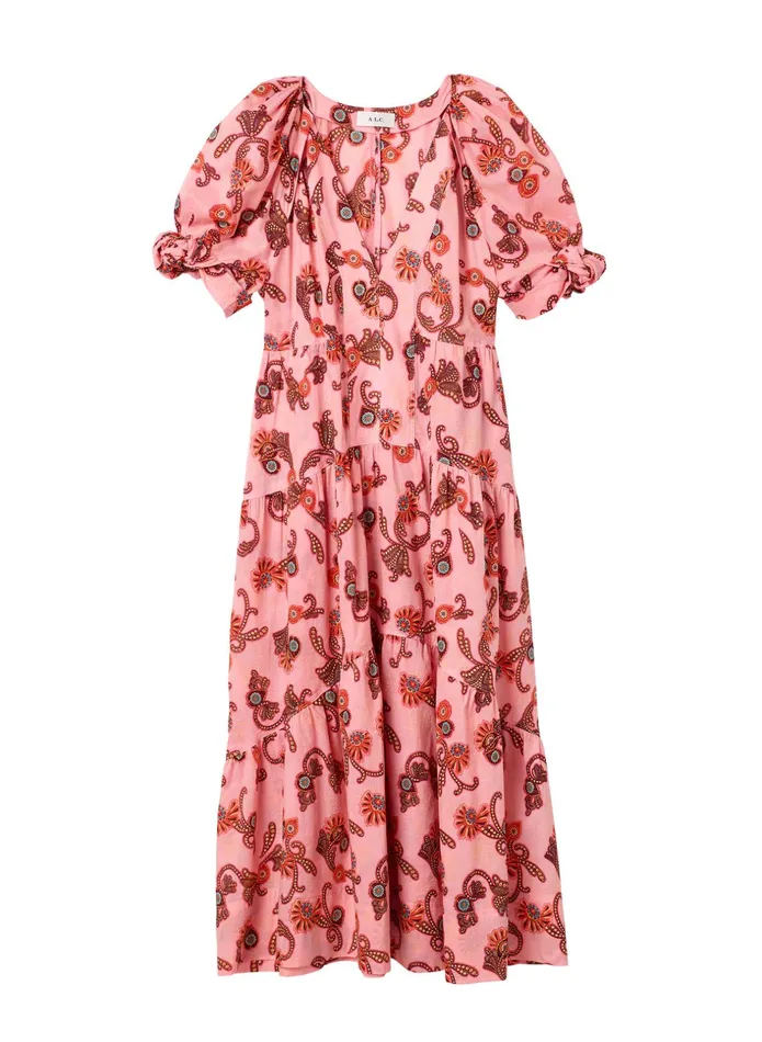 ALC Dresses Carmela Cotton Midi Dress Rosa Multi 8211 Women