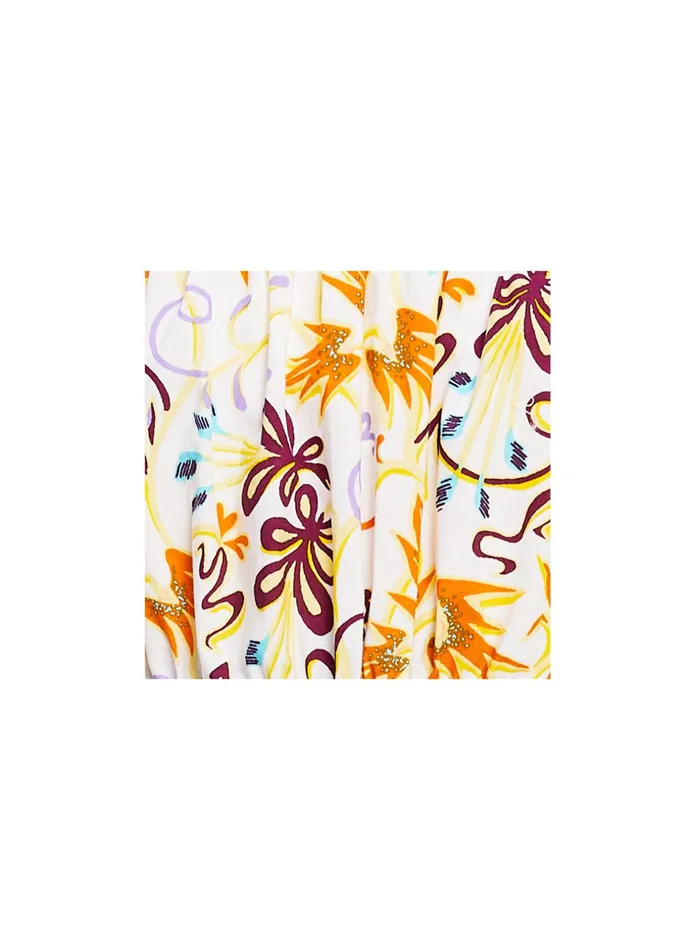 ALC Dresses Clark Strapless Midi Dress White Multi 8211 Women