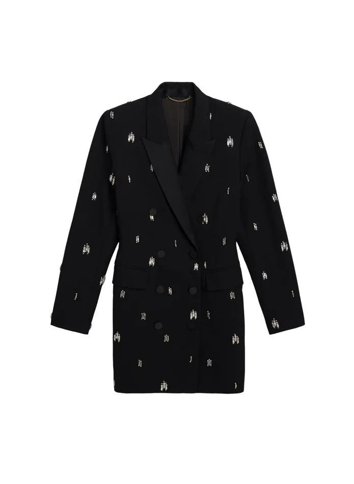 ALC Dresses Declan Embellished Tuxedo Dress Black 8211 Women
