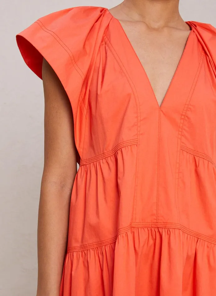 ALC Dresses Haley Cotton Mini Dress Spiced Coral 8211 Women