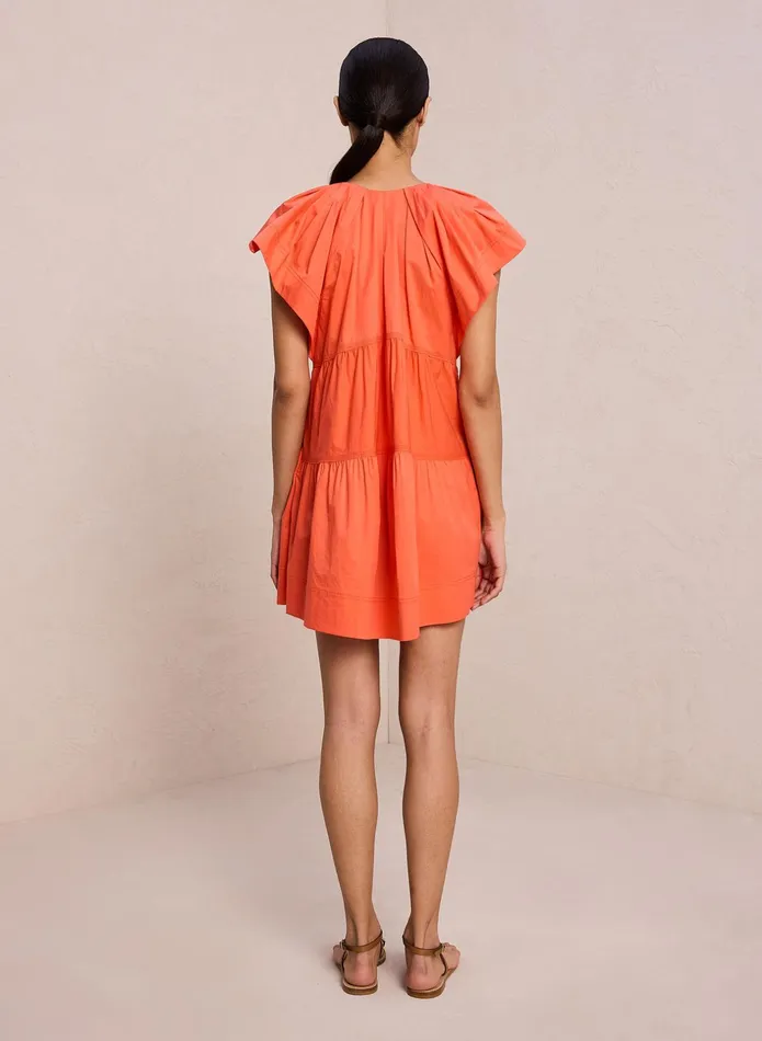 ALC Dresses Haley Cotton Mini Dress Spiced Coral 8211 Women