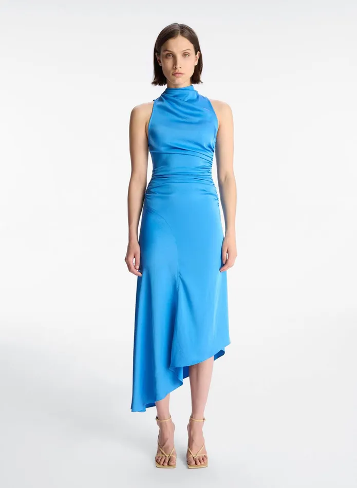 ALC Dresses Iggy Satin Midi Dress Ibiza 8211 Women