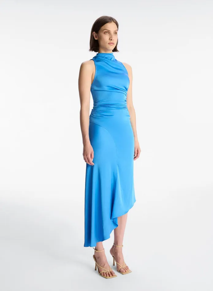 ALC Dresses Iggy Satin Midi Dress Ibiza 8211 Women
