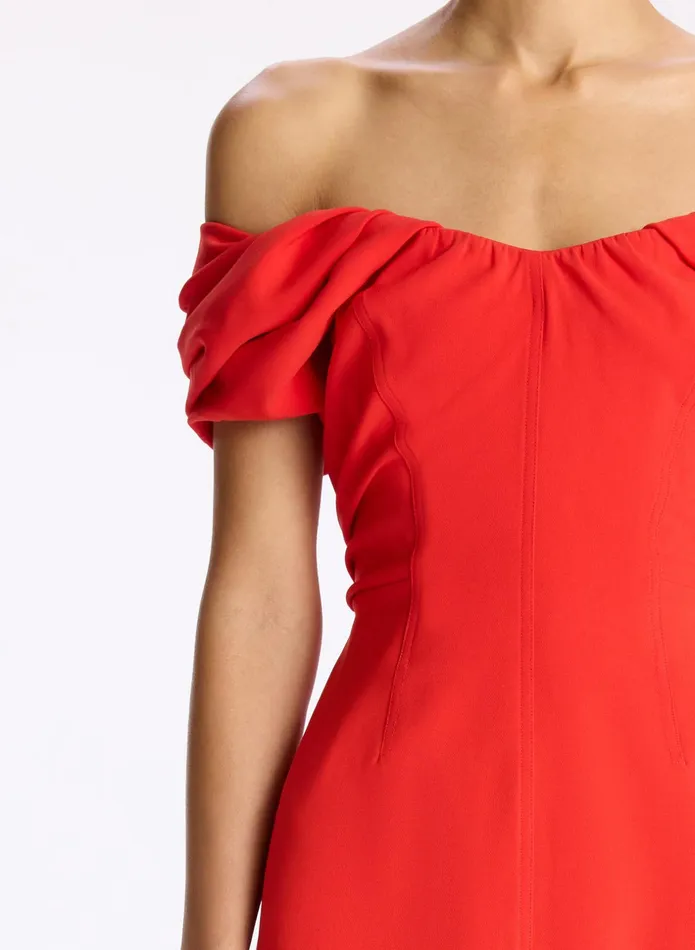 ALC Dresses Nora Midi Dress Dark Poinciana 8211 Women