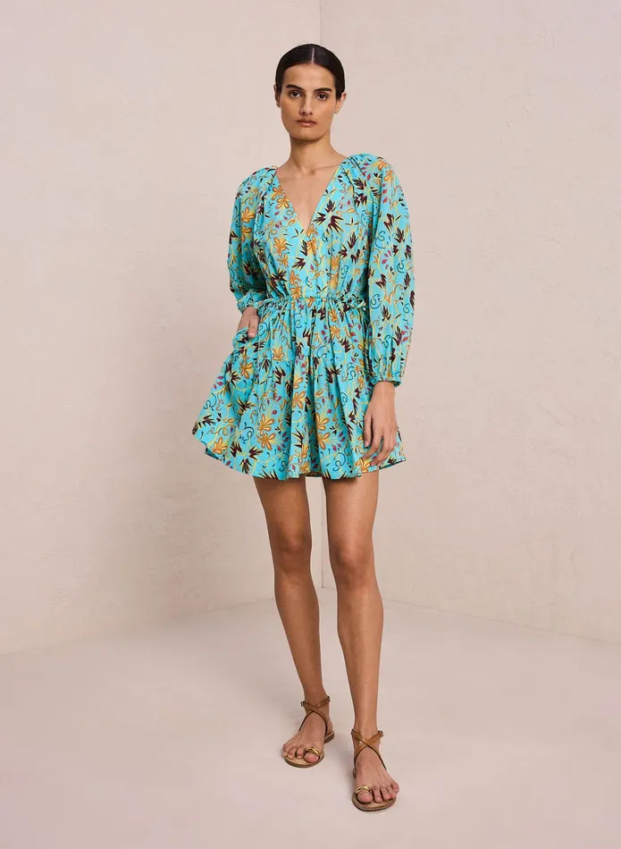 ALC Dresses Sally Cotton Mini Dress Grotto Multi 8211 Women