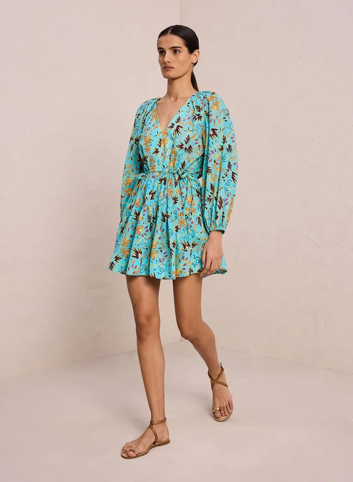 ALC Dresses Sally Cotton Mini Dress Grotto Multi 8211 Women