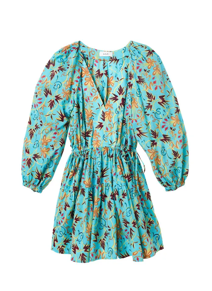 ALC Dresses Sally Cotton Mini Dress Grotto Multi 8211 Women