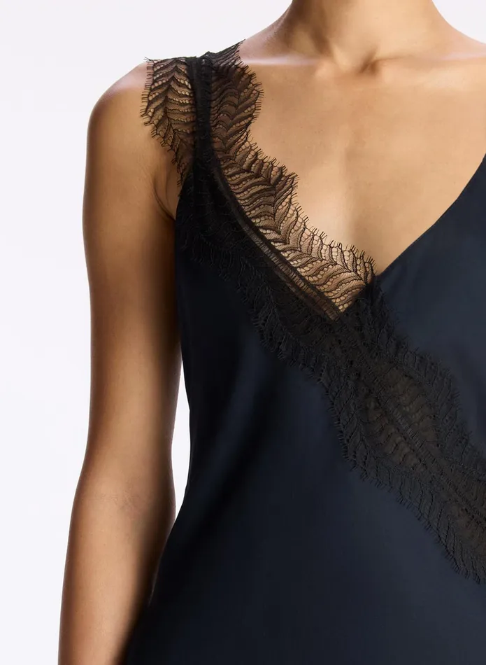 ALC Dresses Soleil Lace Midi Dress Dark Sapphireblack 8211 Women