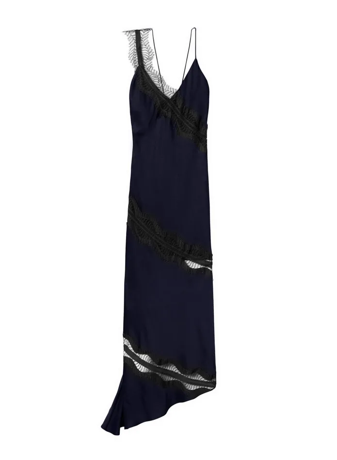 ALC Dresses Soleil Lace Midi Dress Dark Sapphireblack 8211 Women