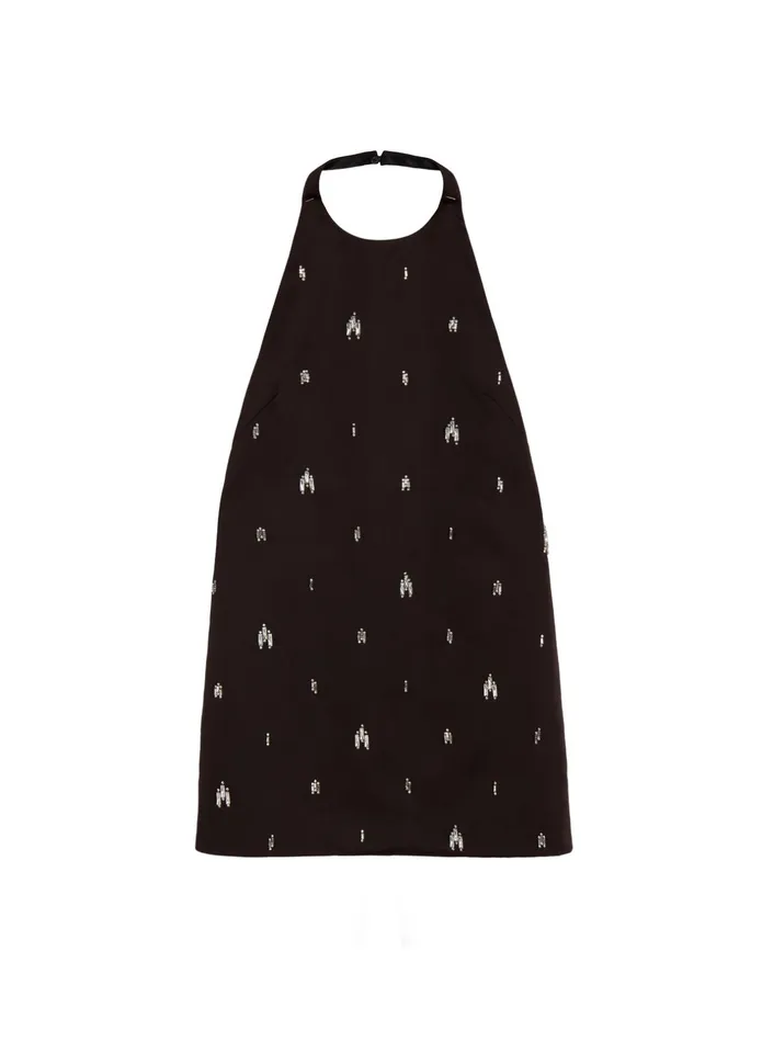 ALC Dresses Sophia Embellished Halter Dress Ganache 8211 Women