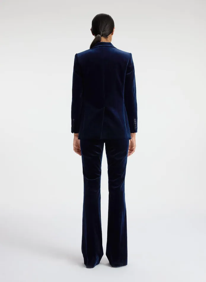 ALC Jackets and Coats Davin Ii Velvet Tuxedo Jacket Navy 8211 Women