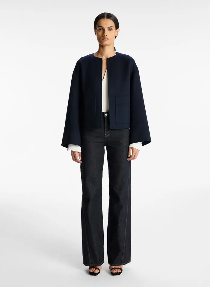 ALC Jackets and Coats Finley Wool Jacket Navy 8211 Women