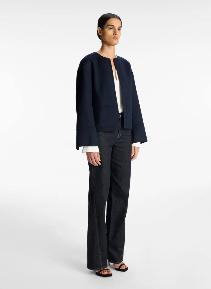 ALC Jackets and Coats Finley Wool Jacket Navy 8211 Women