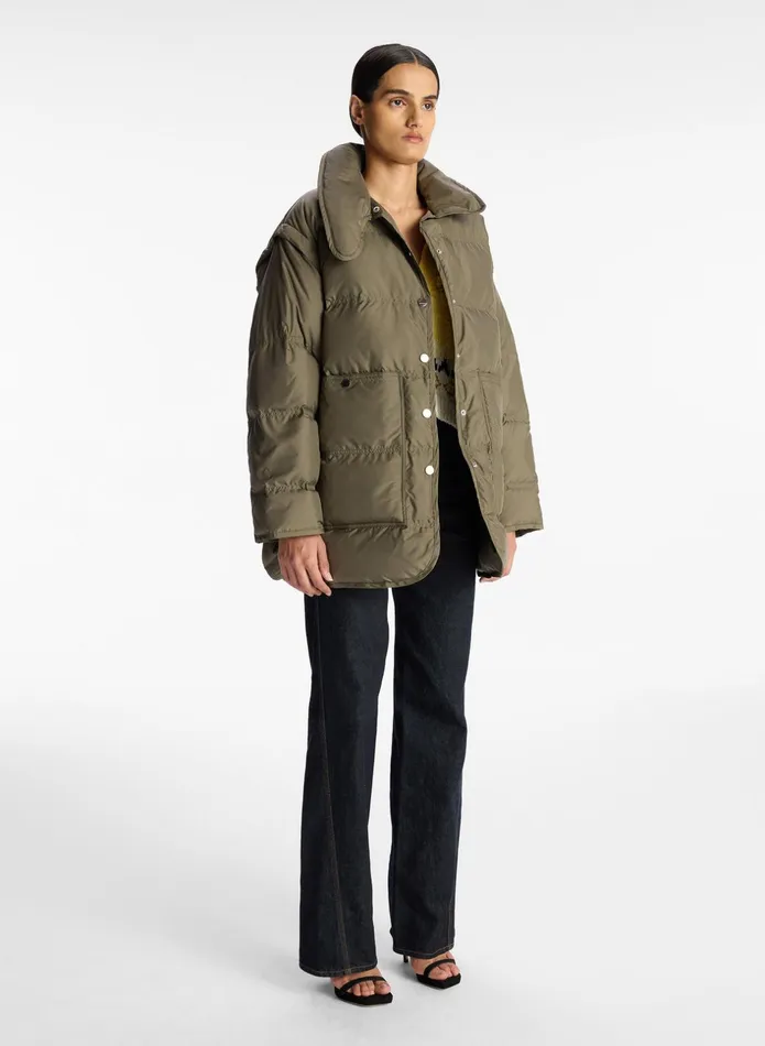 ALC Jackets and Coats Huxley Quilted Convertible Jacket Olive 8211 Women