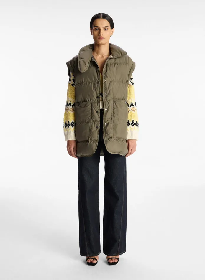 ALC Jackets and Coats Huxley Quilted Convertible Jacket Olive 8211 Women