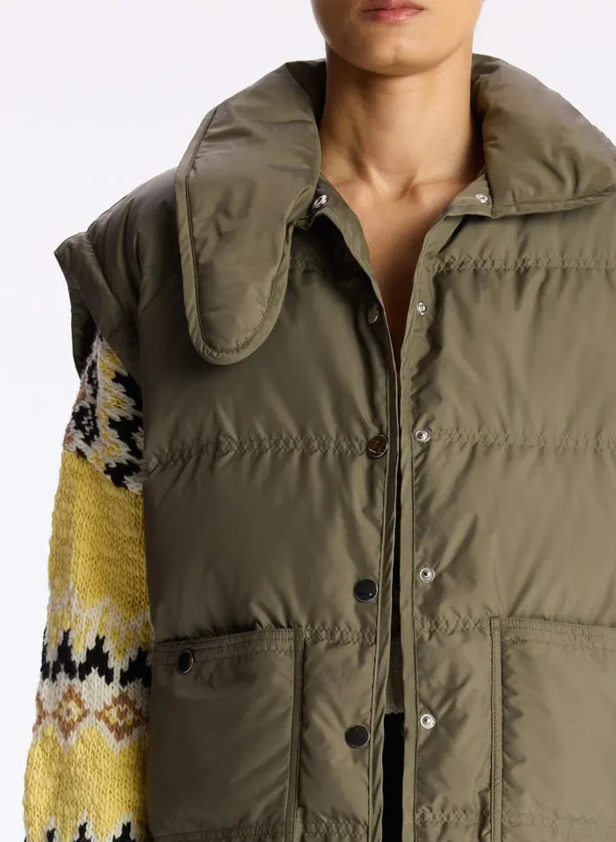 ALC Jackets and Coats Huxley Quilted Convertible Jacket Olive 8211 Women