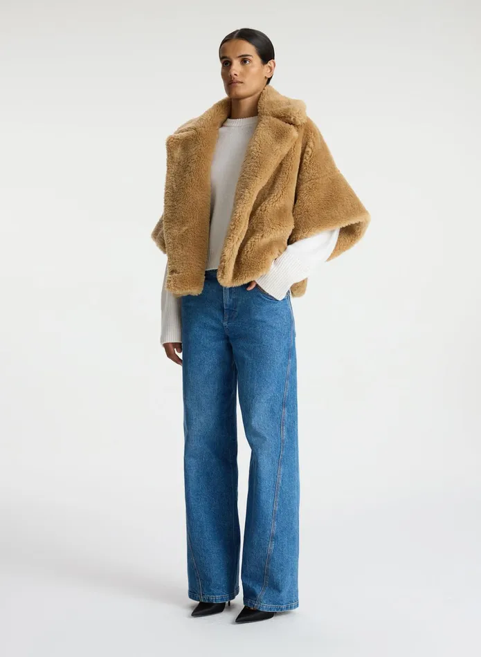 ALC Jackets and Coats Kat Faux Sherpa Jacket Carmello 8211 Women
