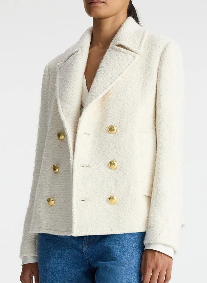 ALC Jackets and Coats Kensington Tweed Jacket Cream 8211 Women