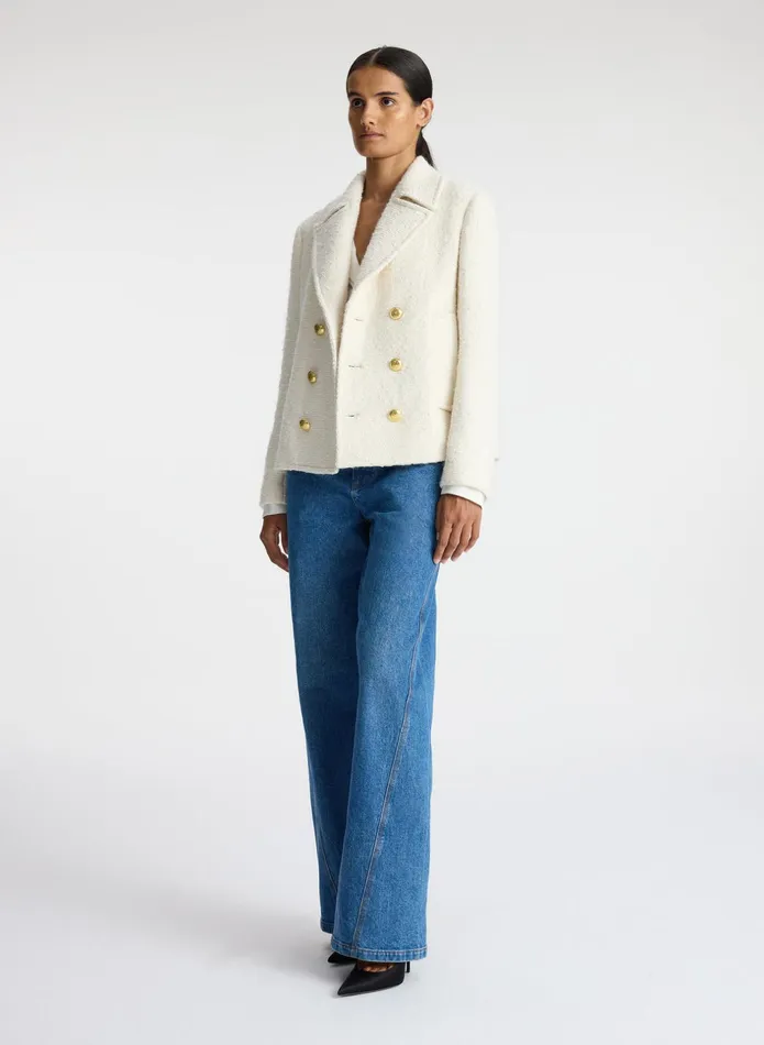 ALC Jackets and Coats Kensington Tweed Jacket Cream 8211 Women