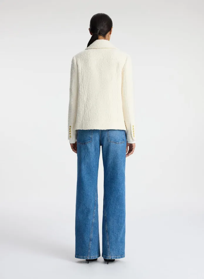 ALC Jackets and Coats Kensington Tweed Jacket Cream 8211 Women